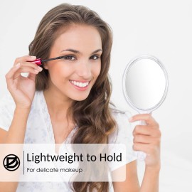 D Handheld Mirror with Handle 3.9 W x 8.3 L Hand Mirror Small Doule Sided Magnifying Mirror 1X 2X, Handle Makeup Mirror, Acrylic Handheld Mirror Rounded Shape, Transparent 1 PCS D Handheld Mirror with Handle 3.9 W x 8.3 L Hand Mirror Small Doule Sided Magnifying Mirror 1X 2X, Handle Makeup Mirror, Acrylic Handheld Mirror Rounded Shape, Transparent 1 PCS