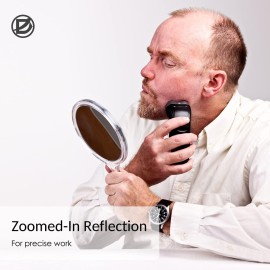 D Handheld Mirror with Handle 3.9 W x 8.3 L Hand Mirror Small Doule Sided Magnifying Mirror 1X 2X, Handle Makeup Mirror, Acrylic Handheld Mirror Rounded Shape, Transparent 1 PCS D Handheld Mirror with Handle 3.9 W x 8.3 L Hand Mirror Small Doule Sided Magnifying Mirror 1X 2X, Handle Makeup Mirror, Acrylic Handheld Mirror Rounded Shape, Transparent 1 PCS