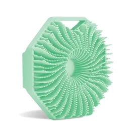 Sud Scrub Antimicrobial Silicone Body Scrubber, Exfoliating Body Scrubber for Sensitive Skin, Eco Friendly Shower Scrubber for Body, Silicone Body Brush for Showering, Mint