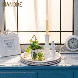 Hanobe Decorative Serving Tray Wood: White Washed Bead Round Tray Decor for Coffee Table Rustic Wooden Trays Farmhouse Centerpiece for Living Room Kitchen Counter Hanobe Decorative Serving Tray Wood: White Washed Bead Round Tray Decor for Coffee Table Rustic Wooden Trays Farmhouse Centerpiece for Living Room Kitchen Counter