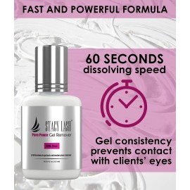 Eyelash Extension Remover by Stacy Lash (0.51 fl.oz / 15 ml) / Odorless Lash Remover for Lash Extensions / 60 Sec Dissolution Lash Glue Remover/Professional Lash Tech Supplies