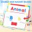 Gamenote Classroom Magnetic Letters Kit 238 Pcs with Double-Side Magnet Board - Foam Alphabet Letters for Kids Spelling and Learning