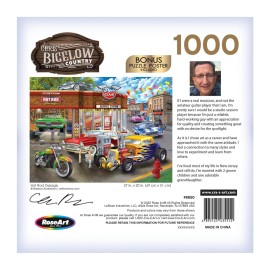 RoseArt - Chris Bigelow - Hot Rod Garage - 1000 Piece Jigsaw Puzzle for Adults RoseArt - Chris Bigelow - Hot Rod Garage - 1000 Piece Jigsaw Puzzle for Adults