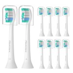 Pisonicleara Replacement Toothbrush Heads Compatible with Philips Sonicare(10 Pack), Brush Heads for Hx6920, 4100 2 Series, HX9023 Hx6240 Hx6610 Snap on Electric Tooth Brush Refill