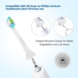 Pisonicleara Replacement Toothbrush Heads Compatible with Philips Sonicare(10 Pack), Brush Heads for Hx6920, 4100 2 Series, HX9023 Hx6240 Hx6610 Snap on Electric Tooth Brush Refill Pisonicleara Replacement Toothbrush Heads Compatible with Philips Sonicare(10 Pack), Brush Heads for Hx6920, 4100 2 Series, HX9023 Hx6240 Hx6610 Snap on Electric Tooth Brush Refill