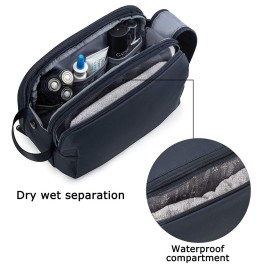 BAGSMART Toiletry Bag for Men, Travel Toiletry Organizer Dopp Kit Water-resistant Shaving Bag for Toiletries Accessories, Door Room Essentials,Navy Blue-large BAGSMART Toiletry Bag for Men, Travel Toiletry Organizer Dopp Kit Water-resistant Shaving Bag for Toiletries Accessories, Door Room Essentials,Navy Blue-large