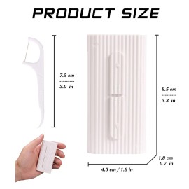 White Dental Floss Portable Case, Storage 10 Picks Adult Floss in Box. The Best Tool for Cleaning Teeth and Oral Care. Portable Travel Floss is Perfect for Dinners,Dating,Travel,Hotels.(White) White Dental Floss Portable Case, Storage 10 Picks Adult Floss in Box. The Best Tool for Cleaning Teeth and Oral Care. Portable Travel Floss is Perfect for Dinners,Dating,Travel,Hotels.(White)