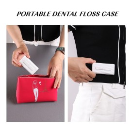 White Dental Floss Portable Case, Storage 10 Picks Adult Floss in Box. The Best Tool for Cleaning Teeth and Oral Care. Portable Travel Floss is Perfect for Dinners,Dating,Travel,Hotels.(White) White Dental Floss Portable Case, Storage 10 Picks Adult Floss in Box. The Best Tool for Cleaning Teeth and Oral Care. Portable Travel Floss is Perfect for Dinners,Dating,Travel,Hotels.(White)
