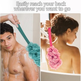 Evmliy 2Pack Back Scrubber for Shower, Loofah Sponge Brush Exfoliating Body, Long Handle Scrub Brush for Shower with Loofah on a Stick for Back Use, Bathing Accessories Body Brushes (2Pack) Evmliy 2Pack Back Scrubber for Shower, Loofah Sponge Brush Exfoliating Body, Long Handle Scrub Brush for Shower with Loofah on a Stick for Back Use, Bathing Accessories Body Brushes (2Pack)