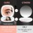 Mocado Compact LED Magnifying Travel Makeup-Mirror - 4 inches 1X/10X Magnification Small Hand Pocket Dimmable Double Sided USB Rechargeable Touch Screen, Portable Tabletop Cosmetic (Rose Gold)