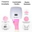 MelodySusie UV Gloves for Gel Nail Lamp, Professional UPF50+ UV Protection Gloves for Manicures, Nail Art Skin Care Fingerless Anti UV Glove Protect Hands from UV Harm (Pink)