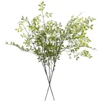 Melorca&Guilla Artificial Plants,2PCS 43.3 Green Nandina Faux Branches for Vase,Artificial Plants for Shop Garden Office Home Dcor