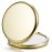 Getinbulk Compact Mirror for Purse, Double-Sided 1X/2X Magnifying Metal Pocket Makeup Mirrors(Round,Gold)
