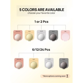 Getinbulk Compact Mirror for Purse, Double-Sided 1X/2X Magnifying Metal Pocket Makeup Mirrors(Round,Gold) Getinbulk Compact Mirror for Purse, Double-Sided 1X/2X Magnifying Metal Pocket Makeup Mirrors(Round,Gold)