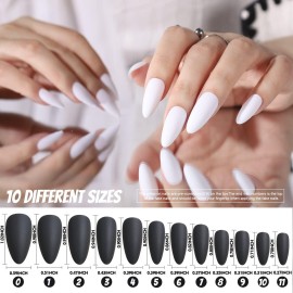 FANDAMEI Press on Nails, 12 Packs 288PCS Matte Press on Nails, Medium Almond Fake Nails Full Cover, Short Almond Glue on Nails with 7g Nail Glue, 12 Solid Color False Nails for Nail Art DIY FANDAMEI Press on Nails, 12 Packs 288PCS Matte Press on Nails, Medium Almond Fake Nails Full Cover, Short Almond Glue on Nails with 7g Nail Glue, 12 Solid Color False Nails for Nail Art DIY