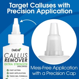 DeEnti Callus Remover for Feet, Extra Strength Foot Callus Remover Gel, 8oz Salon Grade Home Pedicure Supplies for Dry Skin, Cracked Heel, Professional Strength Foot Care, Unscented DeEnti Callus Remover for Feet, Extra Strength Foot Callus Remover Gel, 8oz Salon Grade Home Pedicure Supplies for Dry Skin, Cracked Heel, Professional Strength Foot Care, Unscented