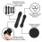 Styla Hair Bun Maker 4 Pack (2 Small, 2 Large) - Foam Sponge Buns with Hair Ties and Shaper Accessories for Updos, Ballet, French Twist, Waves & More!