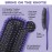 The Knot Dr. hair brush by Conair - Detangling hair brush - Removes Knots and Tangles in wet or dry hair - curly hair brush - Purple