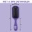The Knot Dr. hair brush by Conair - Detangling hair brush - Removes Knots and Tangles in wet or dry hair - curly hair brush - Purple