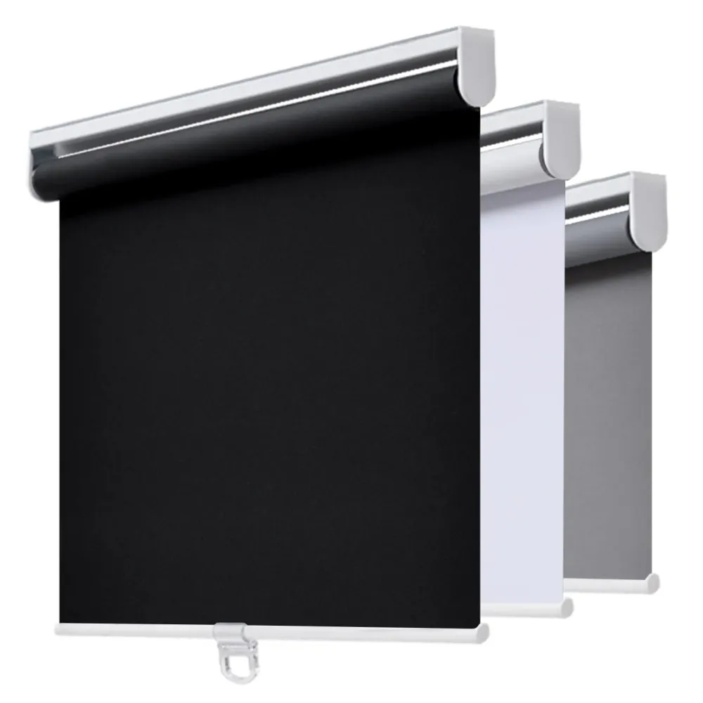 AOSKY Cordless Roller Shades Blackout Blinds for Windows Room Darkening Rolled Up Shades with Spring System, UV Protection Window Shades Door Blinds for Home and Office (34 W x 72 H, Black) AOSKY Cordless Roller Shades Blackout Blinds for Windows Room Darkening Rolled Up Shades with Spring System, UV Protection Window Shades Door Blinds for Home and Office (34 W x 72 H, Black)