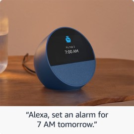 Amazon Echo Spot (newest model), Great for nightstands, offices and kitchens, Smart alarm clock with Alexa, Black Amazon Echo Spot (newest model), Great for nightstands, offices and kitchens, Smart alarm clock with Alexa, Black
