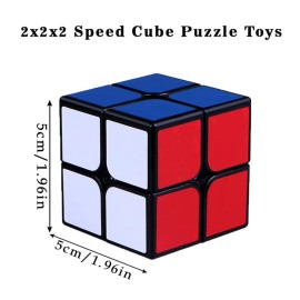 2x2 Speed Cube, Classic 2x2 Cube Puzzles Toy (Black) 2x2 Speed Cube, Classic 2x2 Cube Puzzles Toy (Black)