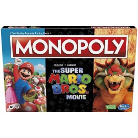 Monopoly The Super Mario Bros. Movie Edition Kids Board Game, Family Games for Super Mario Fans, Ages 8+ (Amazon Exclusive)