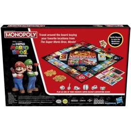 Monopoly The Super Mario Bros. Movie Edition Kids Board Game, Family Games for Super Mario Fans, Ages 8+ (Amazon Exclusive)