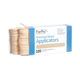 ForPro Professional Collection Premium Wood Applicators, Non-Sterile, Hair Removal Waxing Sticks, Large, 6 L x .75 W, 100-Count ForPro Professional Collection Premium Wood Applicators, Non-Sterile, Hair Removal Waxing Sticks, Large, 6 L x .75 W, 100-Count
