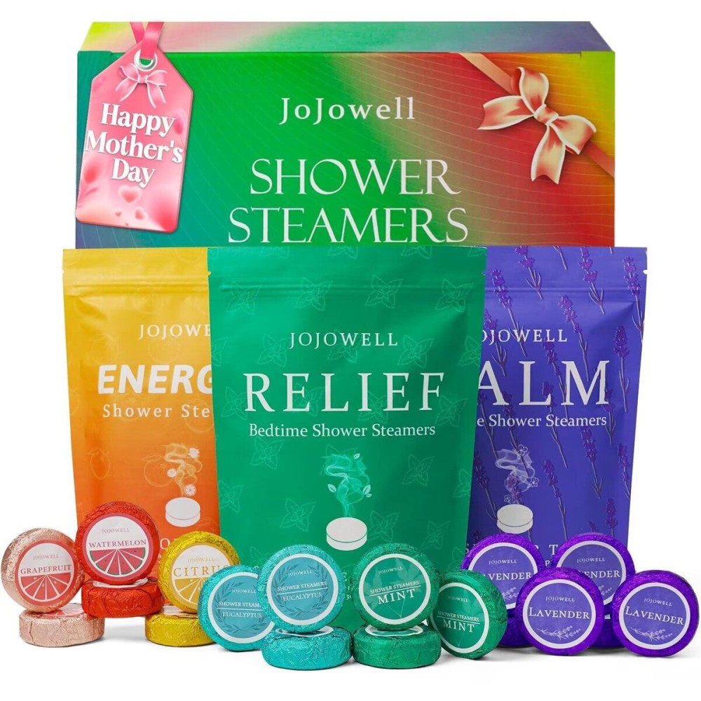 Shower Steamers Aromatherapy - 18 Pack Gifts for Women, Organic Essential Oils, Self Care, Birthday, Mothers Day Gifts for Women, Men, Mom, Dad Shower Steamers Aromatherapy - 18 Pack Gifts for Women, Organic Essential Oils, Self Care, Birthday, Mothers Day Gifts for Women, Men, Mom, Dad