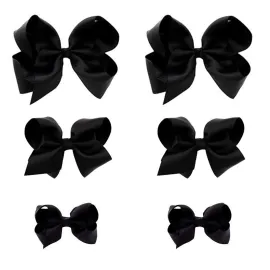 Black Bows for Girls,6PCS Hand-made Grosgrain Ribbon Hair Bows Alligator Clips Hair Accessories for Little Teen Toddler Girls Kids (Black) Black Bows for Girls,6PCS Hand-made Grosgrain Ribbon Hair Bows Alligator Clips Hair Accessories for Little Teen Toddler Girls Kids (Black)