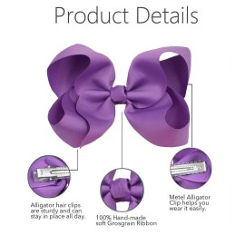 Black Bows for Girls,6PCS Hand-made Grosgrain Ribbon Hair Bows Alligator Clips Hair Accessories for Little Teen Toddler Girls Kids (Black) Black Bows for Girls,6PCS Hand-made Grosgrain Ribbon Hair Bows Alligator Clips Hair Accessories for Little Teen Toddler Girls Kids (Black)