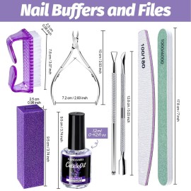 FANDAMEI Nail Files and Buffers, Nail Cuticle Remover Kit with Nail File, Nail Buffer, Nail Buffer Block, Cuticle Nipper, Cuticle Pusher, Cuticle Peeler. Nail Cuticle Oil Lavender for Nail Care FANDAMEI Nail Files and Buffers, Nail Cuticle Remover Kit with Nail File, Nail Buffer, Nail Buffer Block, Cuticle Nipper, Cuticle Pusher, Cuticle Peeler. Nail Cuticle Oil Lavender for Nail Care