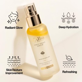 d\'alba Piedmont Italian White Truffle First Spray Serum, Vegan Skin Care, Light-weight Face Moisturizer, Glow Serum for Radiant Skin, Non Comedogenic, All In One Mist, Korean Skin Care (3.38 fl oz.)