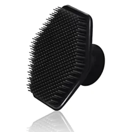 VWMYQ Face Scrubber, Silicone Face Scrubber for Men, Gentle Exfoliator Pad & Massager, Facial Cleansing/Wash Brush - Removes Dead & Dry SkinBlack