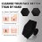 VWMYQ Face Scrubber, Silicone Face Scrubber for Men, Gentle Exfoliator Pad & Massager, Facial Cleansing/Wash Brush - Removes Dead & Dry SkinBlack
