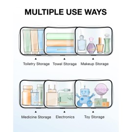 BAGSMART Clear Toiletry Bag, 2 Packs TSA Approved Water resistant Quart Size Travel Organizer, Airport Airline Travel Essential Carry On Makeup Cosmetic Bags for Women, Black BAGSMART Clear Toiletry Bag, 2 Packs TSA Approved Water resistant Quart Size Travel Organizer, Airport Airline Travel Essential Carry On Makeup Cosmetic Bags for Women, Black