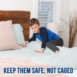 Primica Bed Bumpers for Toddlers - Set of 2 Hypoallergenic Foam Bed Rails for Queen, King, and Twin Beds (2) Primica Bed Bumpers for Toddlers - Set of 2 Hypoallergenic Foam Bed Rails for Queen, King, and Twin Beds (2)