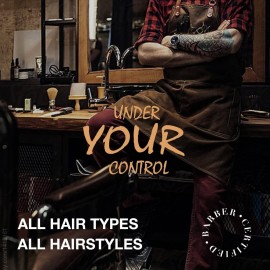 SUPRENT PRO Professional Hair Clippers for Men- Hair Cutting Kit & Zero Gap T-Blade Trimmer Combo- Cordless Barber Clipper Set with LED Display for Mens Gifts(Black)