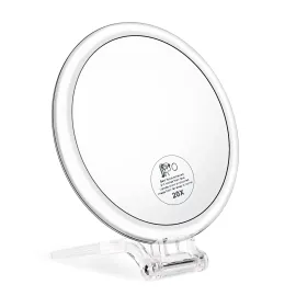 JMH Magnifying Handheld Mirror Double Sided, 1X 20X Magnification Hand Mirror, Travel Folding Held Adjustable Rotation Pedestal, Portable Small Makeup Mirror, 6 Inch JMH Magnifying Handheld Mirror Double Sided, 1X 20X Magnification Hand Mirror, Travel Folding Held Adjustable Rotation Pedestal, Portable Small Makeup Mirror, 6 Inch