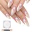 White Pearl Chrome Nail Powder,Iridescent Mirror Effect Nail Jewelry Glitter Powder Dust Kit, Symphony Mermaid Pearl Neon Ice Aurora Dust Nail Powder, Nail Art Decoration,Resin Craft DIY Gifts(1 PCS)