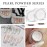 White Pearl Chrome Nail Powder,Iridescent Mirror Effect Nail Jewelry Glitter Powder Dust Kit, Symphony Mermaid Pearl Neon Ice Aurora Dust Nail Powder, Nail Art Decoration,Resin Craft DIY Gifts(1 PCS)