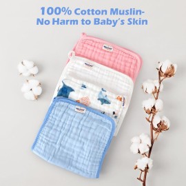 Maliton Muslin Baby Burp Cloths 6 Pack Large 20\'\'x10\'\' 100% Cotton Burp Rags Absorbent and Soft 6 Layers Muslin Cloth Baby Essentials for Newborn(Animals and Cars, Pack of 6) Maliton Muslin Baby Burp Cloths 6 Pack Large 20\'\'x10\'\' 100% Cotton Burp Rags Absorbent and Soft 6 Layers Muslin Cloth Baby Essentials for Newborn(Animals and Cars, Pack of 6)