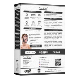 Elecious Naturals Activated Charcoal Powder Ideal for Face and Skin Removed Dead Skin, Impurities and Detoxify Skin Coconut Charcoal Powder 100% Natural 200gm Elecious Naturals Activated Charcoal Powder Ideal for Face and Skin Removed Dead Skin, Impurities and Detoxify Skin Coconut Charcoal Powder 100% Natural 200gm