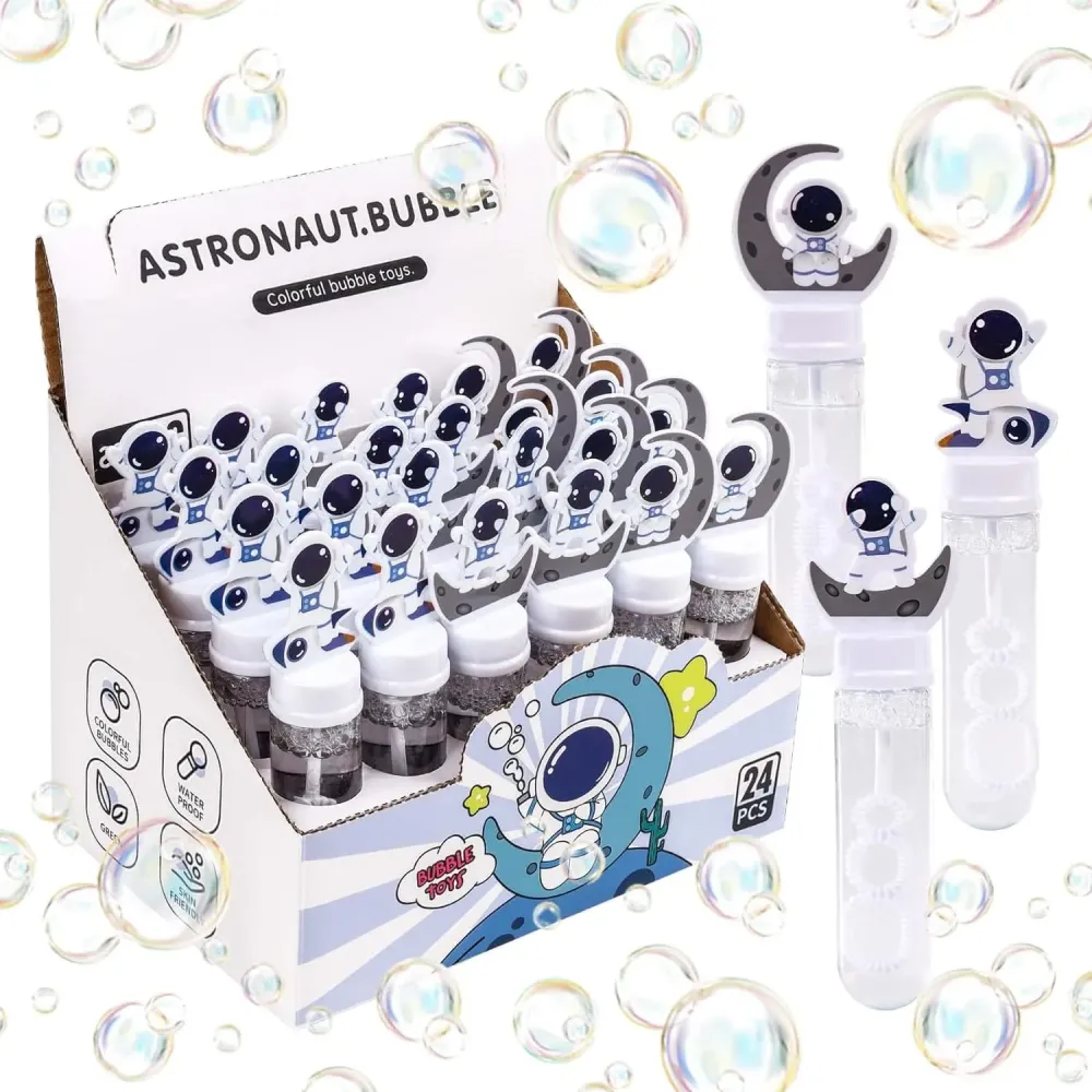 JOYYPOP 24 Pack Mini Bubble Wands for Kids Space Party Favors Astronaut Bubble Wands Summer Gifts for Boys Girls Space Theme Birthday Party JOYYPOP 24 Pack Mini Bubble Wands for Kids Space Party Favors Astronaut Bubble Wands Summer Gifts for Boys Girls Space Theme Birthday Party