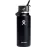 Hydro Flask Water Bottle - Insulated Stainless Steel - Wide Straw Lid, Non Spill, Leakproof in 32 Oz Black