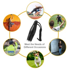 UNIWA Electronic Whistles, 2 Pack Handheld 3 Tone High Volume Electric Whistle with Lanyard for Teacher Coach Referee, Loudest Emergency Whistle Volleyball Soccer Sports Whistle UNIWA Electronic Whistles, 2 Pack Handheld 3 Tone High Volume Electric Whistle with Lanyard for Teacher Coach Referee, Loudest Emergency Whistle Volleyball Soccer Sports Whistle