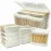 Bamboo Cotton Swabs 1000 Count - Garrelett Natural Organic Cotton Buds For Ear - Ear Sticks with A Storage Box Included - Strong 100% Purely Natural Stick for Makeup, Daily Cleaning, Pet