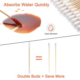 Bamboo Cotton Swabs 1000 Count - Garrelett Natural Organic Cotton Buds For Ear - Ear Sticks with A Storage Box Included - Strong 100% Purely Natural Stick for Makeup, Daily Cleaning, Pet Bamboo Cotton Swabs 1000 Count - Garrelett Natural Organic Cotton Buds For Ear - Ear Sticks with A Storage Box Included - Strong 100% Purely Natural Stick for Makeup, Daily Cleaning, Pet