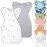 Knirose Swaddle Blanket Sleep Sack with Arms Up Design 2 Packs, Hands Up Sleeping Sack 3-Way Transitions to Arms-Free Wearable Sleeping Bag for Newborn Baby Boys Girls Snug Fit Calms Startle Reflex